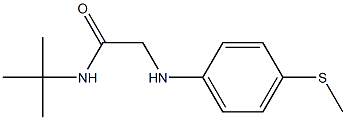 N-tert-butyl-2-{[4-(methylsulfanyl)phenyl]amino}acetamide Struktur