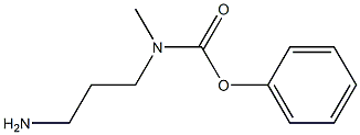 phenyl N-(3-aminopropyl)-N-methylcarbamate Struktur