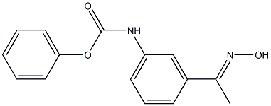 phenyl N-{3-[1-(hydroxyimino)ethyl]phenyl}carbamate Struktur