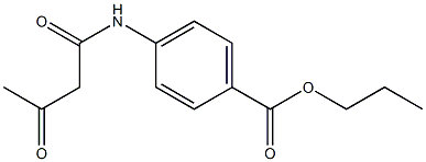 propyl 4-(3-oxobutanamido)benzoate Struktur