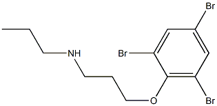 propyl[3-(2,4,6-tribromophenoxy)propyl]amine Struktur