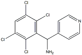 pyridin-4-yl(2,3,5,6-tetrachlorophenyl)methanamine Struktur