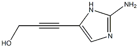 2-Propyn-1-ol,  3-(2-amino-1H-imidazol-5-yl)- Struktur