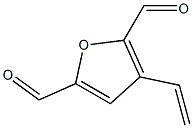 2,5-Furandicarboxaldehyde,  3-ethenyl- Struktur