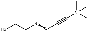 Ethanethiol,  2-[[3-(trimethylsilyl)-2-propyn-1-ylidene]amino]- Struktur