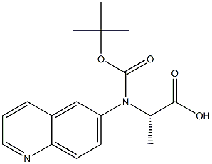 Boc-L-6-quinolylalanine Struktur