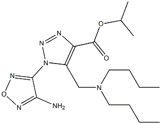 propan-2-yl 1-(4-amino-1,2,5-oxadiazol-3-yl)-5-[(dibutylamino)methyl]triazole-4-carboxylate Struktur