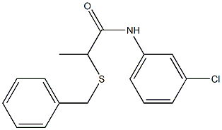 2-(benzylsulfanyl)-N-(3-chlorophenyl)propanamide Struktur