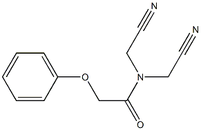 N,N-bis(cyanomethyl)-2-phenoxyacetamide Struktur