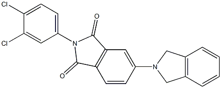 2-(3,4-dichlorophenyl)-5-(2-isoindolinyl)-1H-isoindole-1,3(2H)-dione Struktur