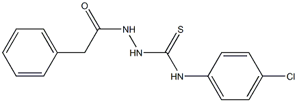 N-(4-chlorophenyl)-2-(phenylacetyl)hydrazinecarbothioamide Struktur