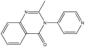 2-methyl-3-(4-pyridinyl)-4(3H)-quinazolinone Struktur