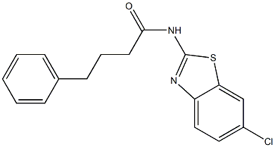 N-(6-chloro-1,3-benzothiazol-2-yl)-4-phenylbutanamide Struktur