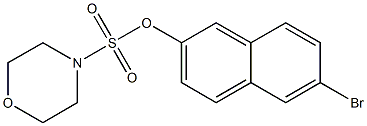 6-bromo-2-naphthyl 4-morpholinesulfonate Struktur