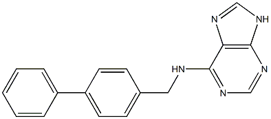 N-([1,1'-biphenyl]-4-ylmethyl)-N-(9H-purin-6-yl)amine Struktur