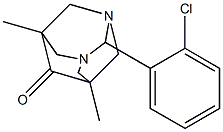 2-(2-chlorophenyl)-5,7-dimethyl-1,3-diazatricyclo[3.3.1.1~3,7~]decan-6-one Struktur