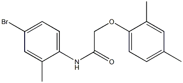 N-(4-bromo-2-methylphenyl)-2-(2,4-dimethylphenoxy)acetamide Struktur