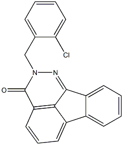 2-(2-chlorobenzyl)indeno[1,2,3-de]phthalazin-3(2H)-one Struktur