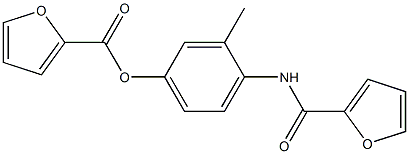 4-(2-furoylamino)-3-methylphenyl 2-furoate Struktur