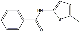 N-(5-methyl-2-thienyl)benzamide Struktur