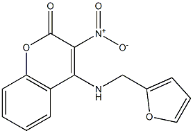 4-[(2-furylmethyl)amino]-3-nitro-2H-chromen-2-one Struktur