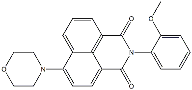 2-(2-methoxyphenyl)-6-(4-morpholinyl)-1H-benzo[de]isoquinoline-1,3(2H)-dione Struktur