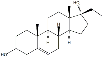 pregn-5-ene-3,17-diol Struktur