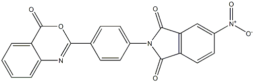 5-nitro-2-[4-(4-oxo-4H-3,1-benzoxazin-2-yl)phenyl]-1H-isoindole-1,3(2H)-dione Struktur