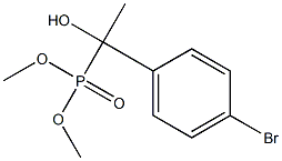 dimethyl 1-(4-bromophenyl)-1-hydroxyethylphosphonate Struktur