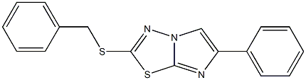 benzyl 6-phenylimidazo[2,1-b][1,3,4]thiadiazol-2-yl sulfide Struktur