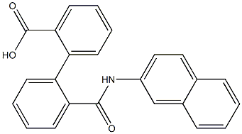 2'-[(2-naphthylamino)carbonyl][1,1'-biphenyl]-2-carboxylic acid Struktur