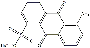 1-氨基-5-蒽醌磺酸鈉鹽, , 結構式