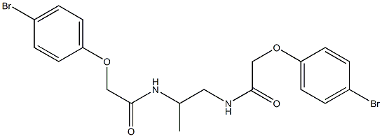 2-(4-bromophenoxy)-N-(2-{[2-(4-bromophenoxy)acetyl]amino}-1-methylethyl)acetamide Structure