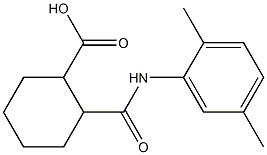 2-[(2,5-dimethylanilino)carbonyl]cyclohexanecarboxylic acid Struktur