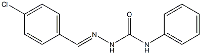 2-[(E)-(4-chlorophenyl)methylidene]-N-phenyl-1-hydrazinecarboxamide Struktur