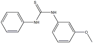 N-(3-methoxyphenyl)-N'-phenylthiourea Struktur