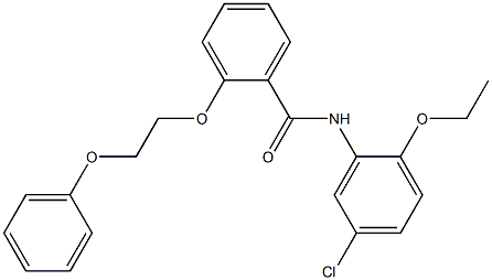 N-(5-chloro-2-ethoxyphenyl)-2-(2-phenoxyethoxy)benzamide Struktur