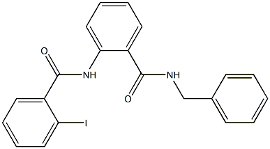 N-benzyl-2-[(2-iodobenzoyl)amino]benzamide Struktur