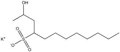 2-Hydroxydodecane-4-sulfonic acid potassium salt Struktur