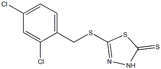 5-[(2,4-Dichlorobenzyl)thio]-1,3,4-thiadiazole-2(3H)-thione Struktur