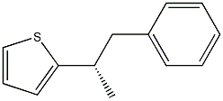 [S,(+)]-1-Phenyl-2-(2-thienyl)propane Struktur