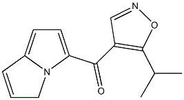 4-(Pyrrolizinocarbonyl)-5-isopropylisoxazole Struktur