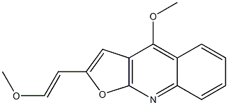 2-(2-Methoxyethenyl)-4-methoxyfuro[2,3-b]quinoline Struktur