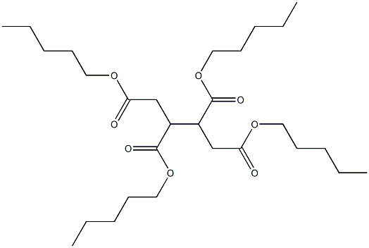 1,2,3,4-Butanetetracarboxylic acid tetrapentyl ester Struktur