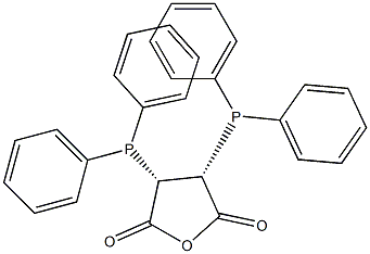 (2S,3R)-2,3-Bis(diphenylphosphino)succinic anhydride Struktur