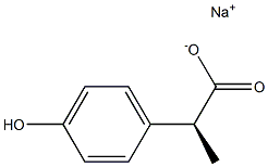 [S,(+)]-2-(p-Hydroxyphenyl)propionic acid sodium salt Struktur