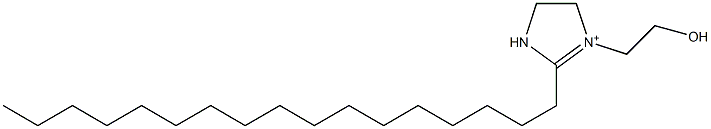 1-(2-Hydroxyethyl)-2-heptadecyl-1-imidazoline-1-ium Struktur