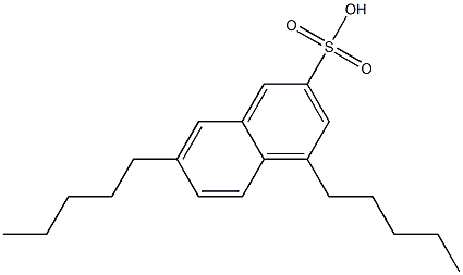 4,7-Dipentyl-2-naphthalenesulfonic acid Struktur