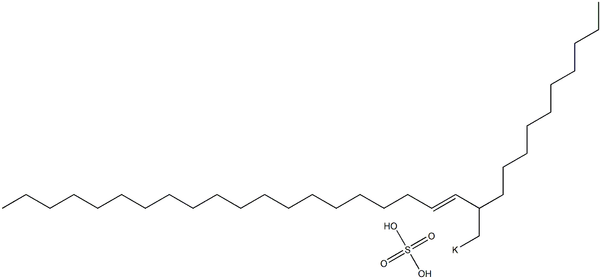 Sulfuric acid 2-decyl-3-docosenyl=potassium ester salt Struktur