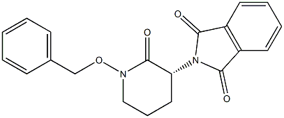 (3R)-1-Benzyloxy-3-(1,3-dioxoisoindolin-2-yl)piperidin-2-one Struktur